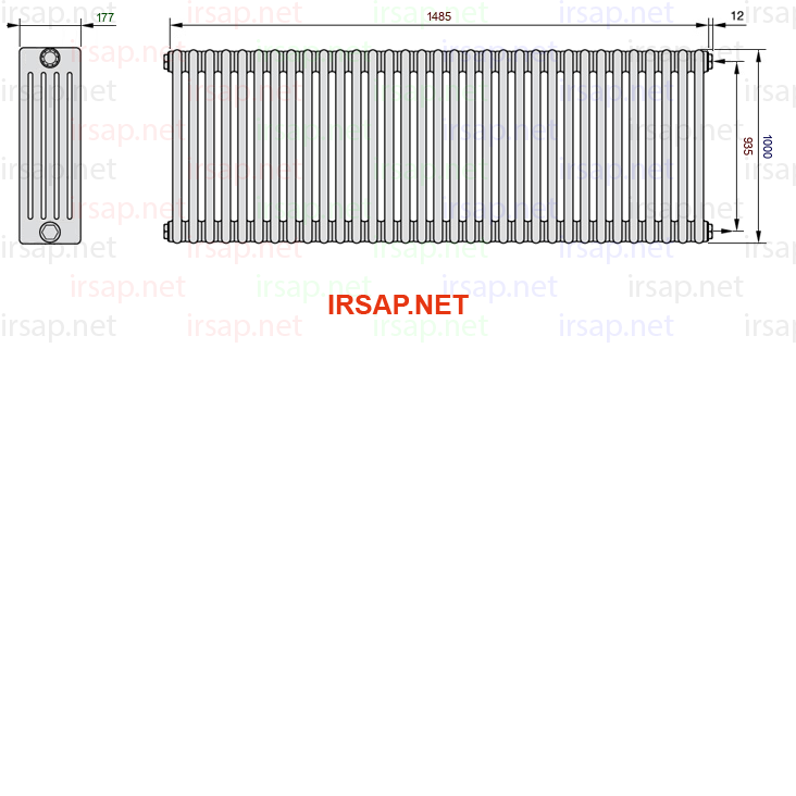 Радиатор IRSAP Tesi 51000/33 T02 CL 01